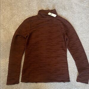 NWT Pilcro Anthropologie Textured Long Sleeve Top